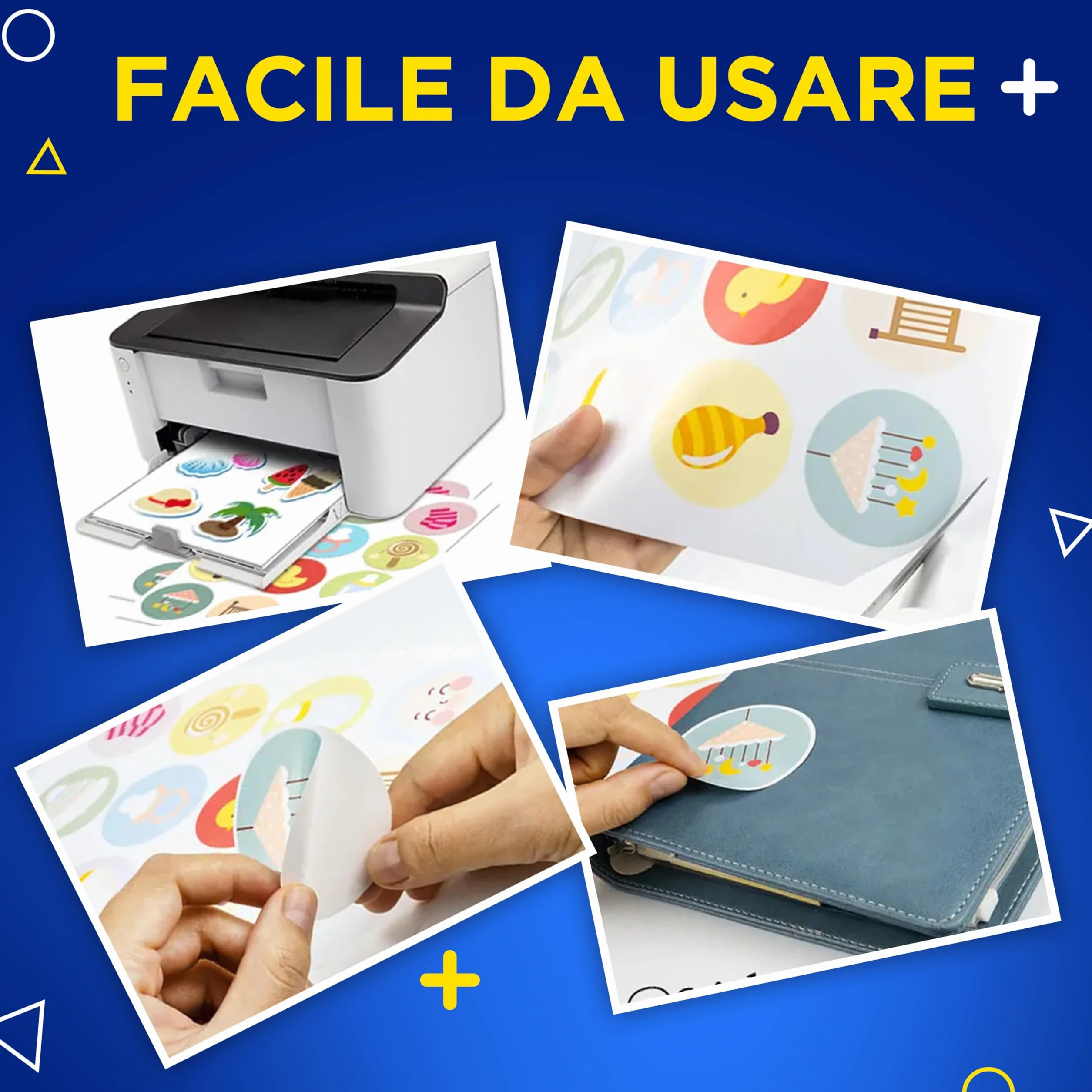 Fogli di Vinile Adesivo Stampabile A4 Impermeabile Bianco Opaco