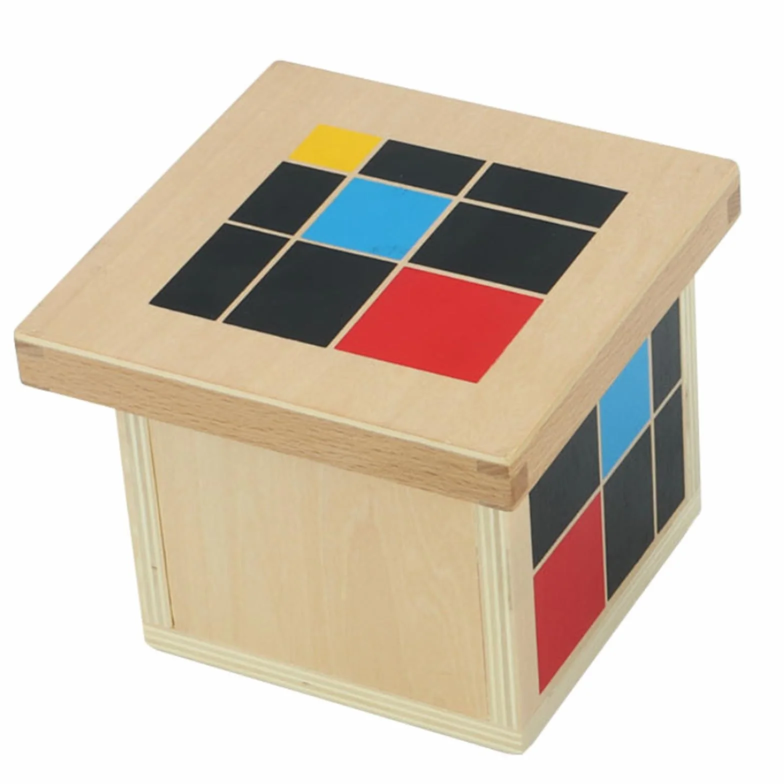 Gralara Cubo Aritmetico in Legno Didattico Cubo Educativo Geometrico per Educatori, Asilo Nido