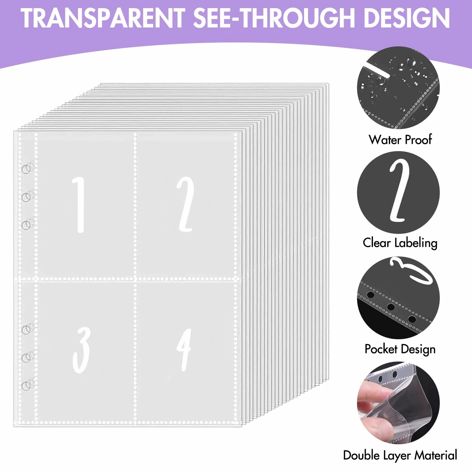 100 Envelope Saving Challenge A5 Binder Busta Budget 5050 Euro Agenda Del Risparmio Viola
