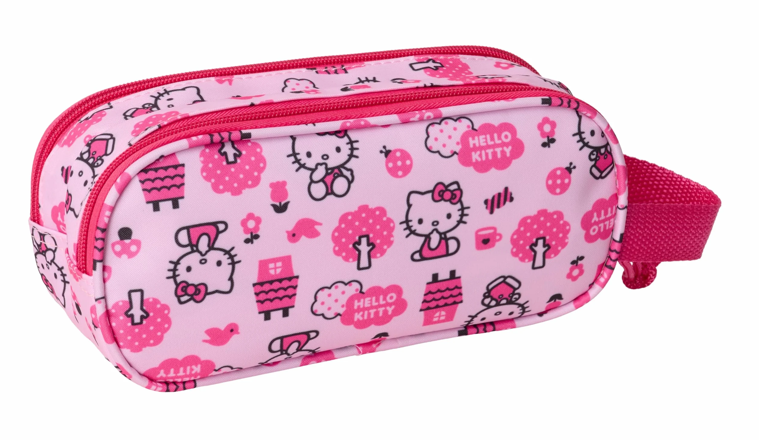 Safta HELLO KITTY 3D Astuccio doppio 3D per bambini 21 x 6 x 8 cm Rosa