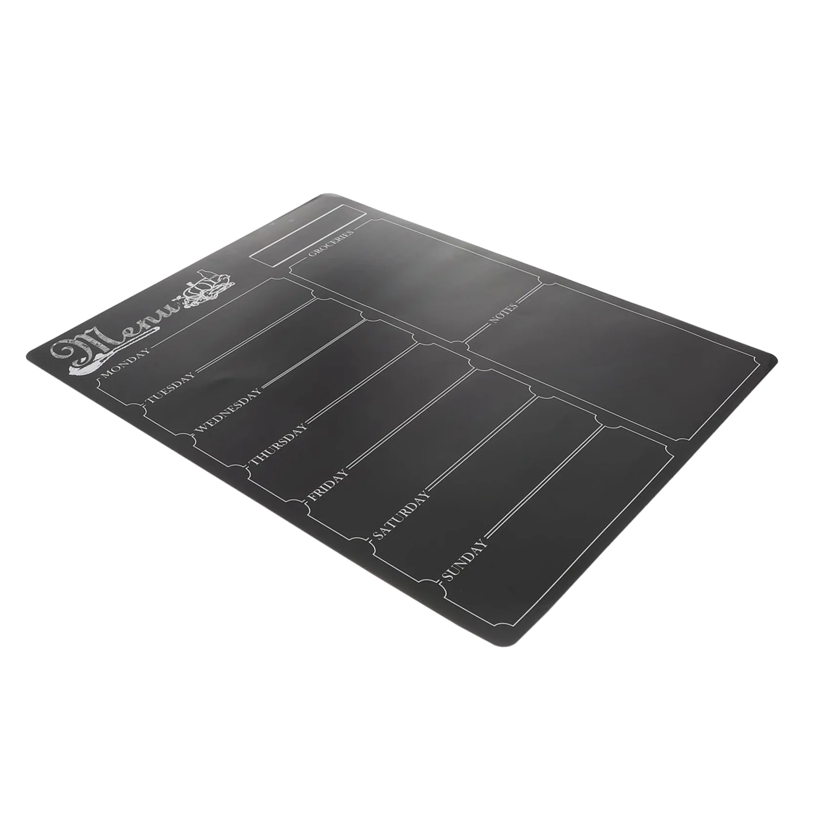 Operitacx Lavagna Magnetica per Frigorifero Nero in Pvc Riutilizzabile e Cancellabile, Organizer Calendario e Memo per Superficie Liscia come Frigorifero