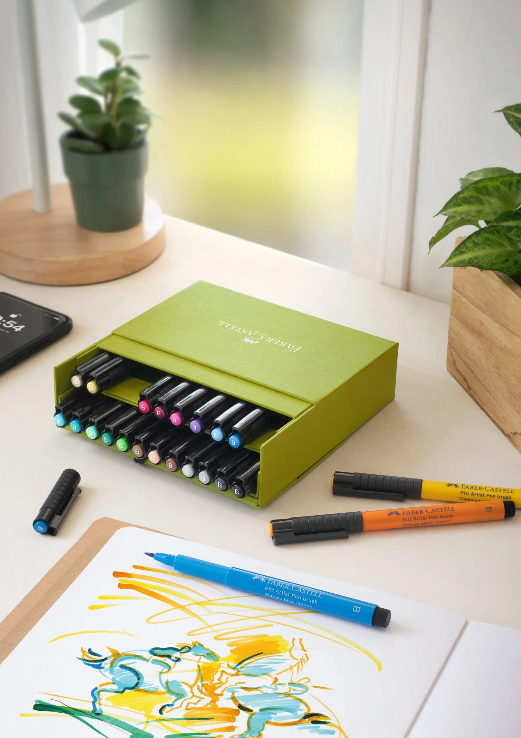 Faber-Castell - Pennarelli Pitt Artist Pen Brush, confezione da 24 pezzi | Inchiostro da disegno resistente all’acqua e alla luce, pennarelli a pennello per illustrazioni e progetti creativi