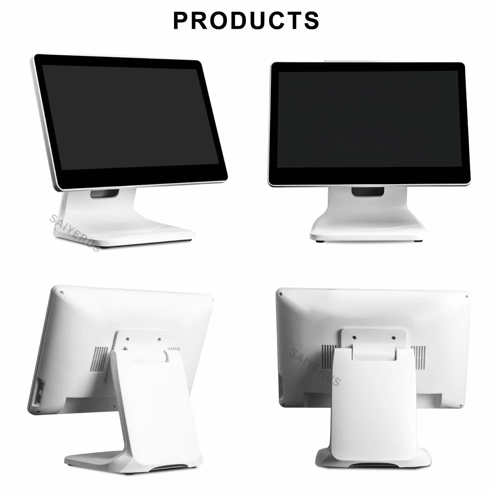 Sistemi POS per PC con Touch Screen da 15,6 Pollici, Sistemi POS con Registratore di Cassa Touch Screen Intelligente Tutto in Uno, CPU-i3 4g + 64g per Ristoranti Aziendali, 1920 * 1080 Pixel