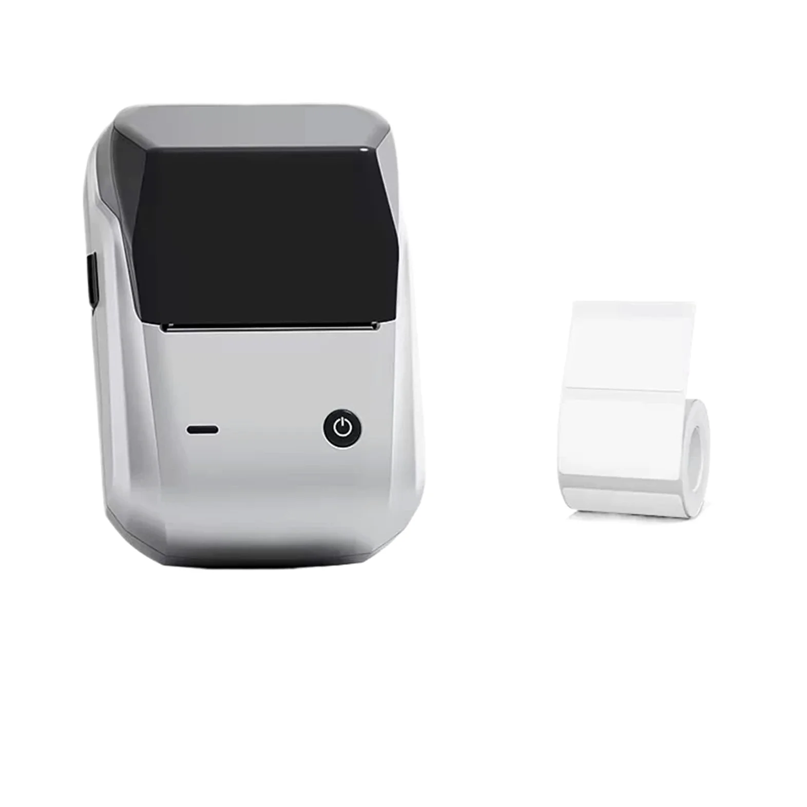 Etichettatrice, B1 Mini Stampante Termica Portatile, Etichettatrice Autoadesiva, Tascabile, Bluetooth,per casa, cucina, ufficio(B1-silvery)