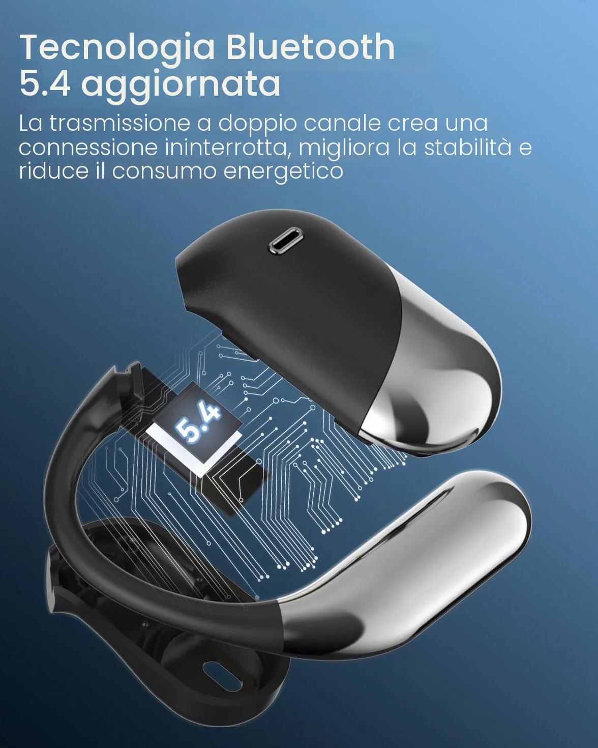 MONODEAL AI Cuffie Traduzione Simultanea, Bluetooth 5.4 Traduttore Istantaneo Vocale con 144 Lingue, Auricolari di Traduzione con 4 modalità, Auricolari Traduttori Istantanei per Viaggi Affari