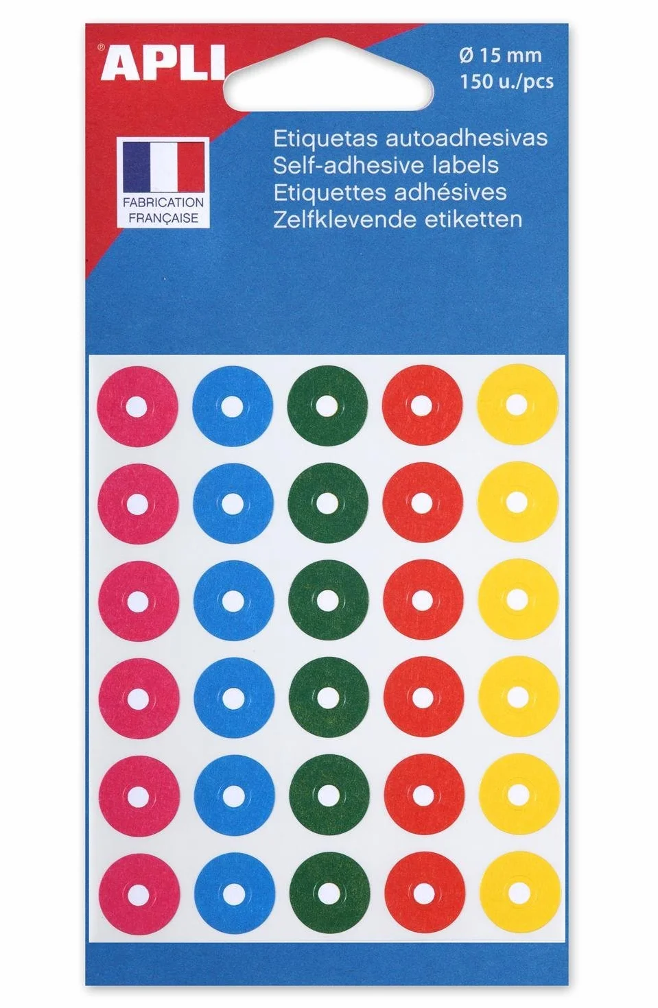 APLI A011335 Anelli Rinforzo Col Ass Diam 15 mm, 150 pezzi
