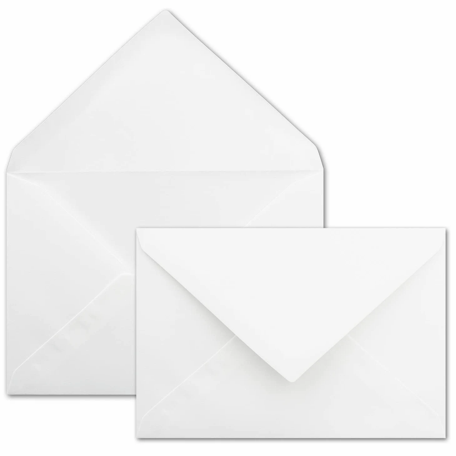1000 buste per lettere, formato DIN C5, 16,1 x 22,8 cm, con chiusura a umido, 90 grammi per m², superficie liscia e opaca con piacevole al tatto