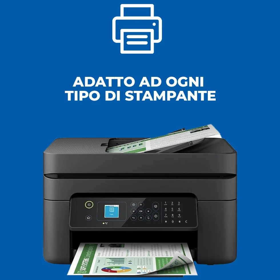 Risme Carta A5 500 Fogli 80 gr/mq Extrabianco per Stampa Laser e Inkjet 3000 Fogli