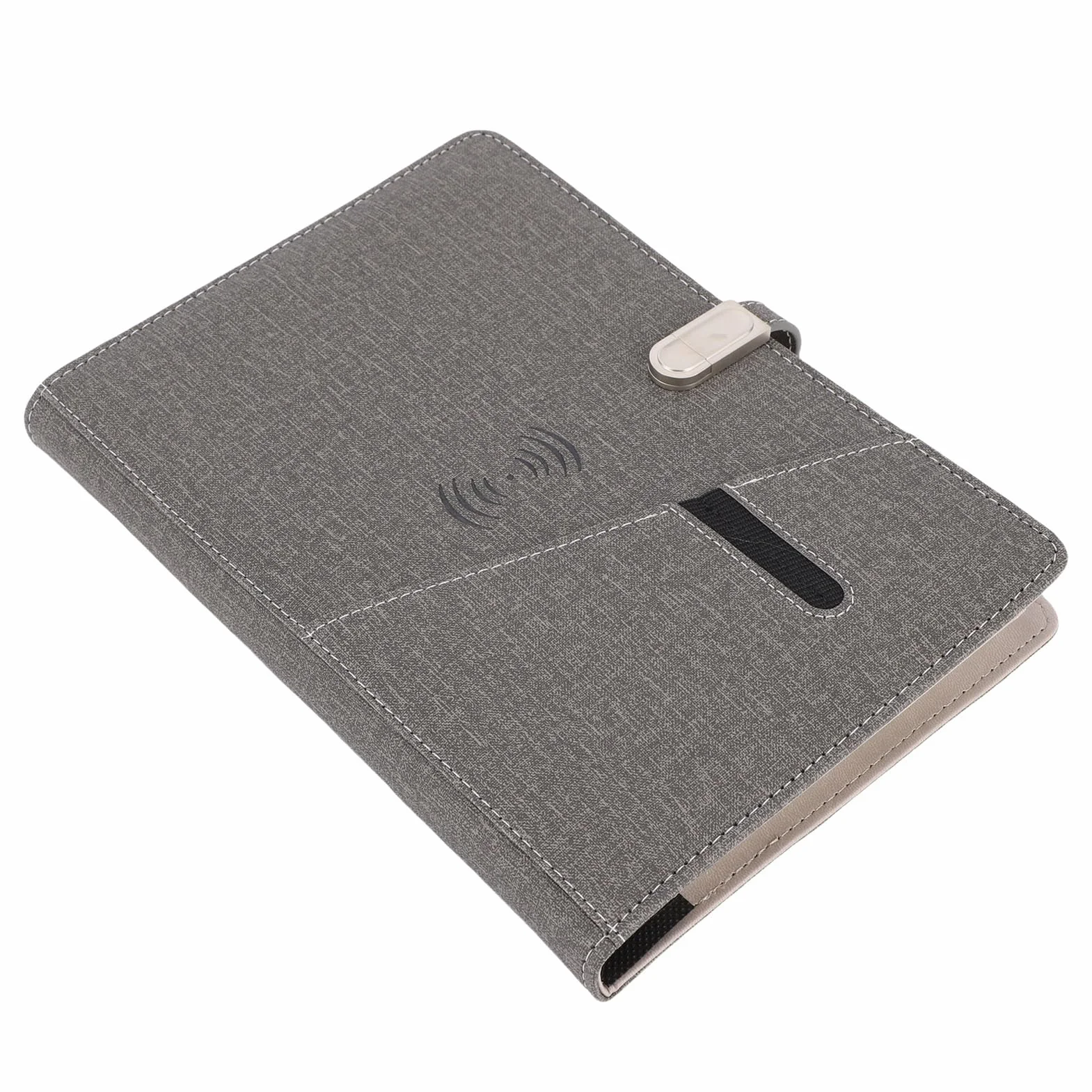 YWBL-WH Notebook Intelligente Multifunzionale, Carta con Batteria da 8000 MAh, Business Planner Ricaricabile A5 per Studenti e Professionisti