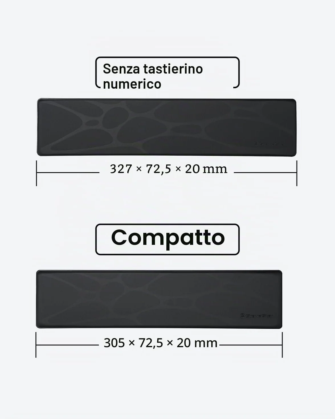 GravaStar Supporto per tastiera nero