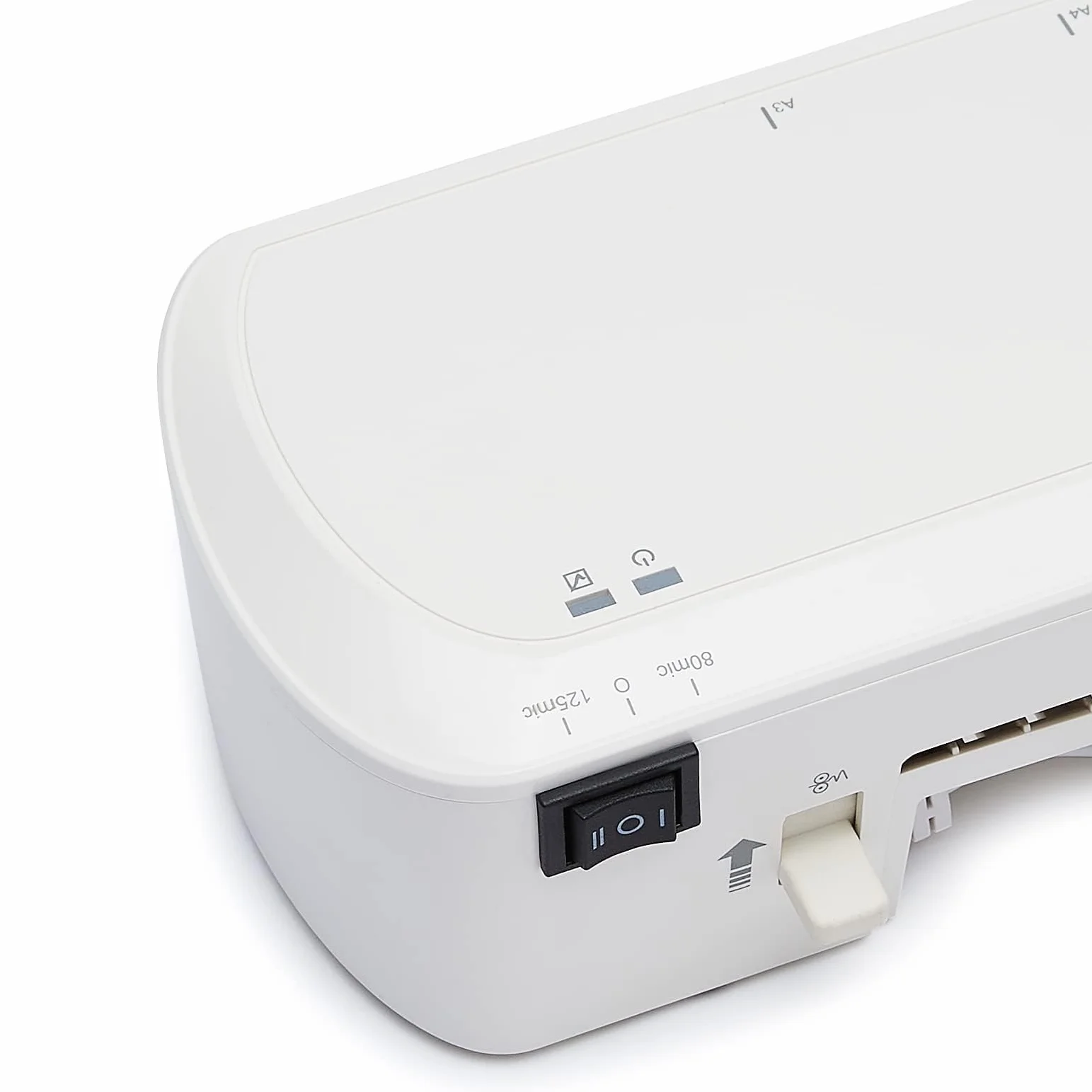 Amazon Basics Laminatore termico, formato A3, include due buste per laminatura, Bianco, Tinta unita