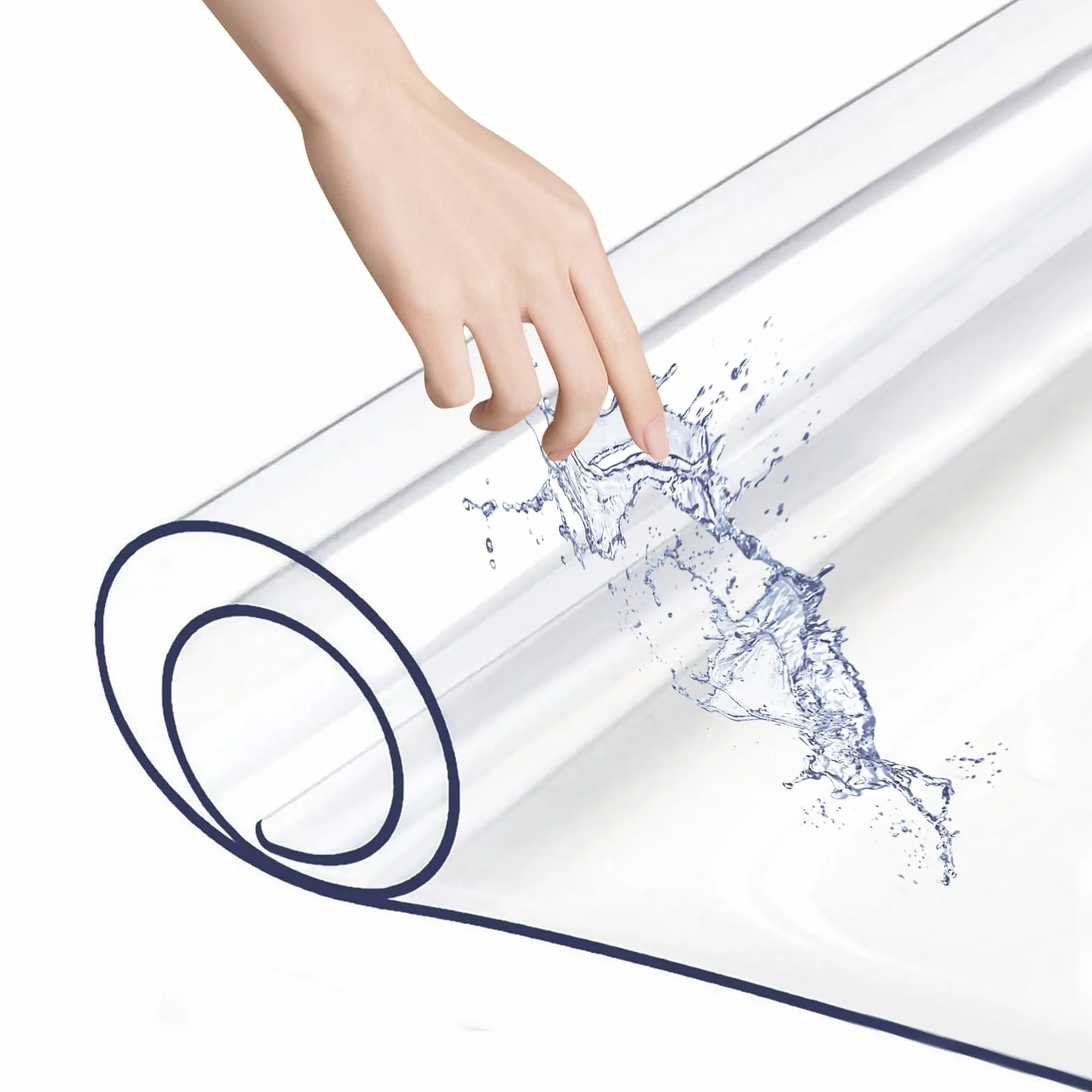 TSKDKIT Sottomano da Scrivania Trasparente in PVC, 120 × 58 cm Grande Tappetino Scrivania, Proteggi Scrivania Impermeabile Antiscivolo per Ufficio e Posto di Lavoro Anti-Scratch Proteggi Protezione