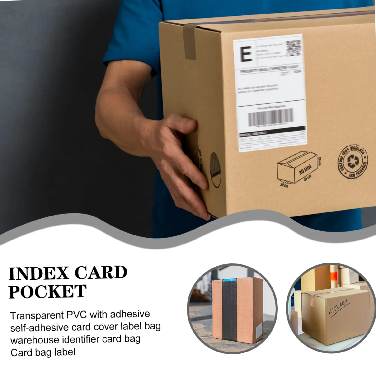 Gadpiparty 4 Set Trasparenti Per Etichette Carte Autoadesive Per Ufficio Scuola E Casa 20 Pezzi * 4
