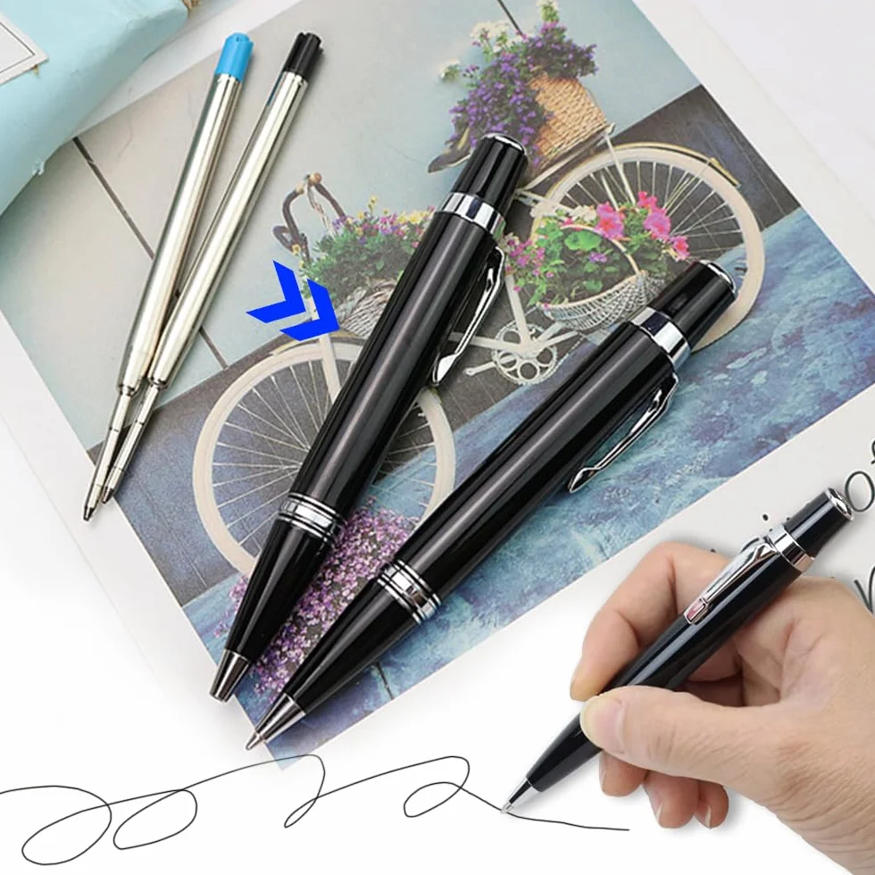 Ricariche di Penna a Sfera 1 mm Nero 10 Pezzi
