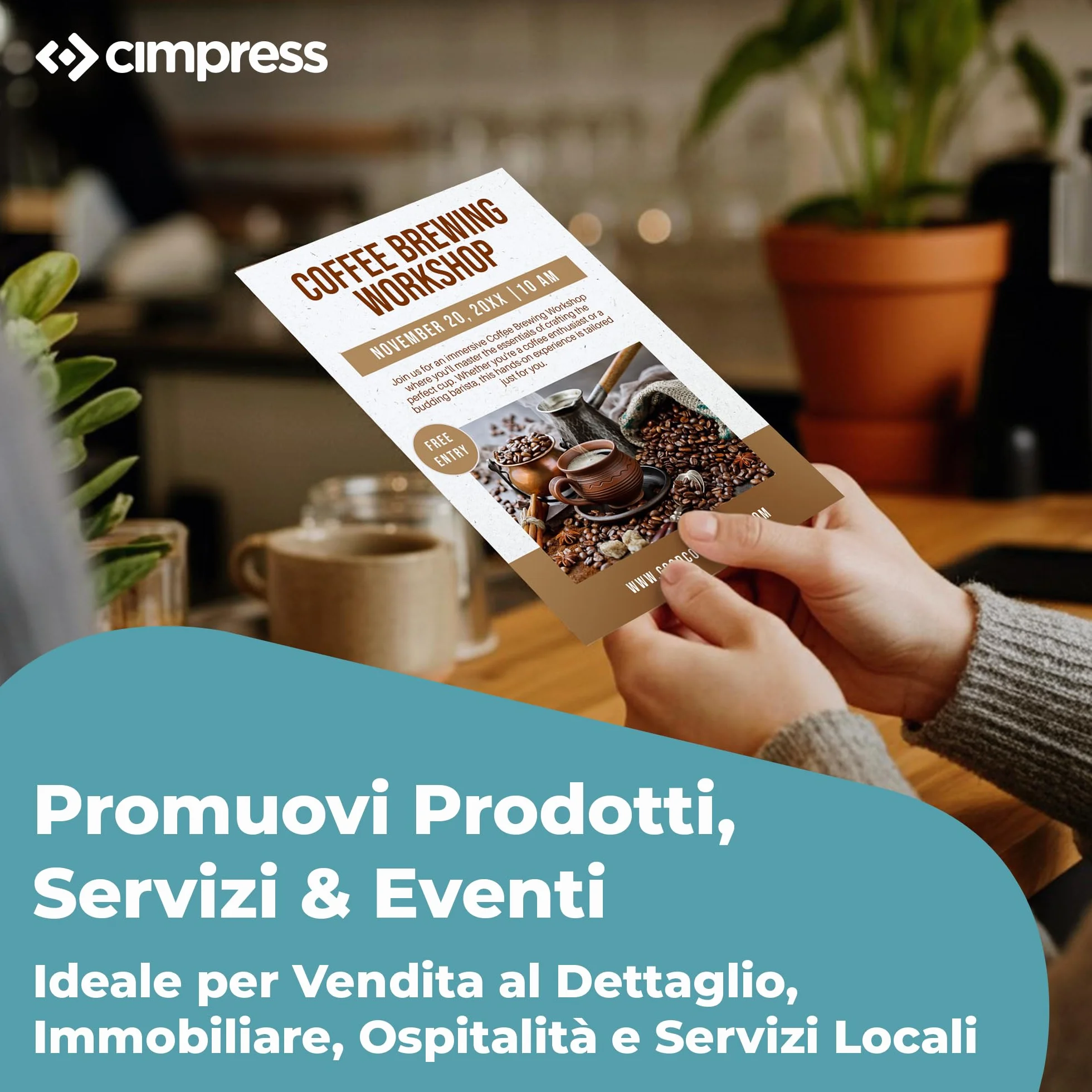 Cimpress Volantini Personalizzati A5, Stampa Fronte Carta Opaca, Confezione 250