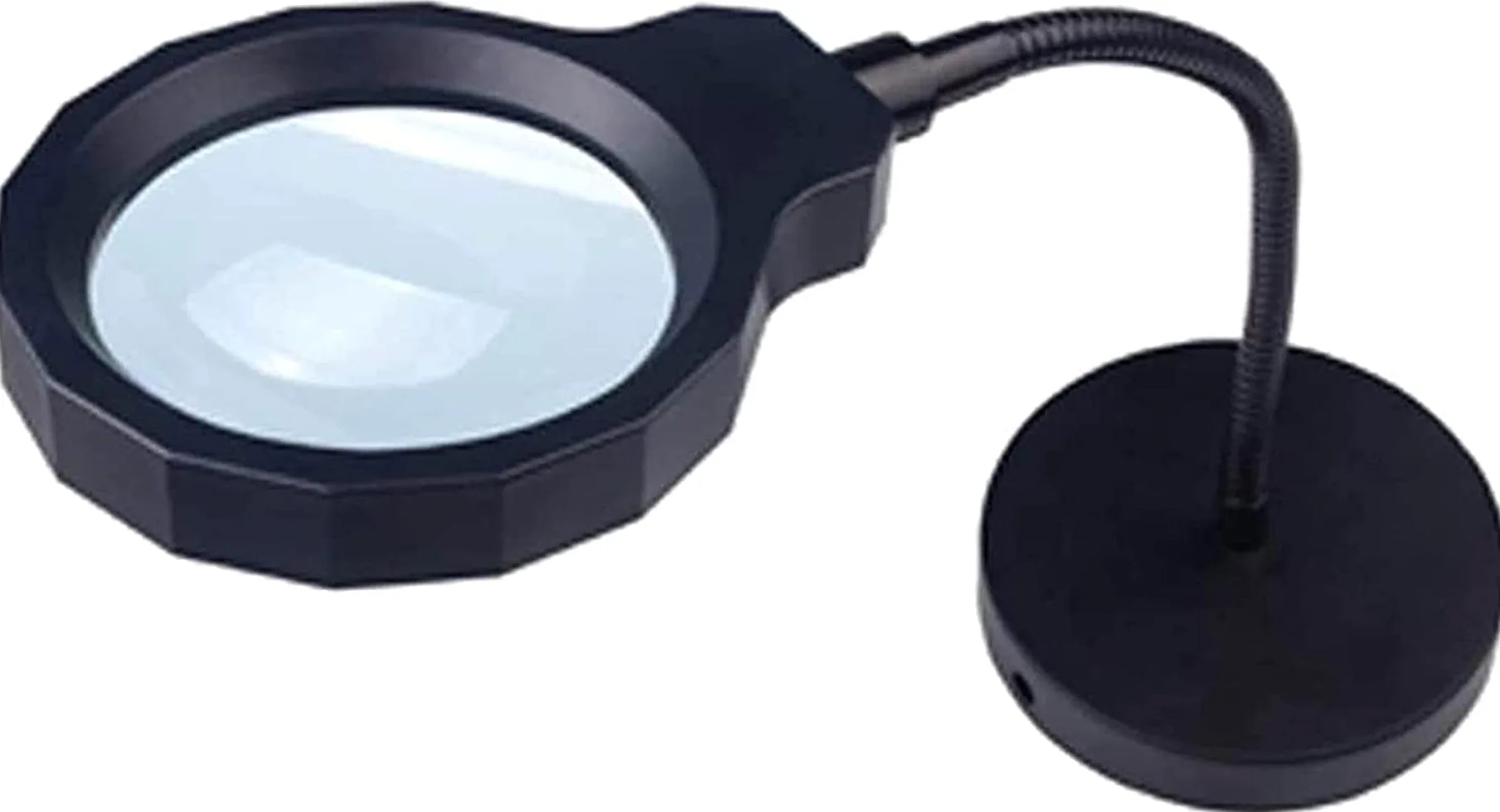Lente d'Ingrandimento a LED, Lampada da scrivania con Lente d'Ingrandimento, Luce di Lettura Flessibile, Illuminazione per riparazioni, Lente d'Ingrandimento con Alimentazione,