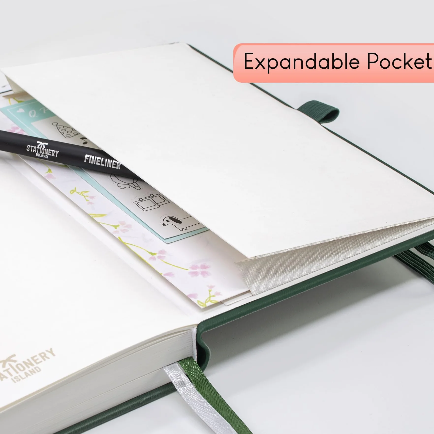 STATIONERY ISLAND Quaderno A5 Righe, 360 Pagine, Copertina Rigida, 100 g/m²
