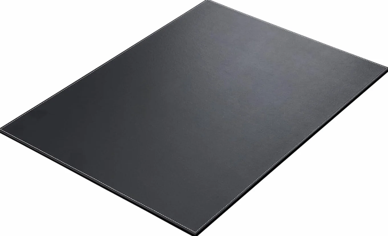 KINGFOM Sottomano da scrivania in Pelle Ultra Liscio, 60 x 45 cm, Nero, per Documenti A3/A4