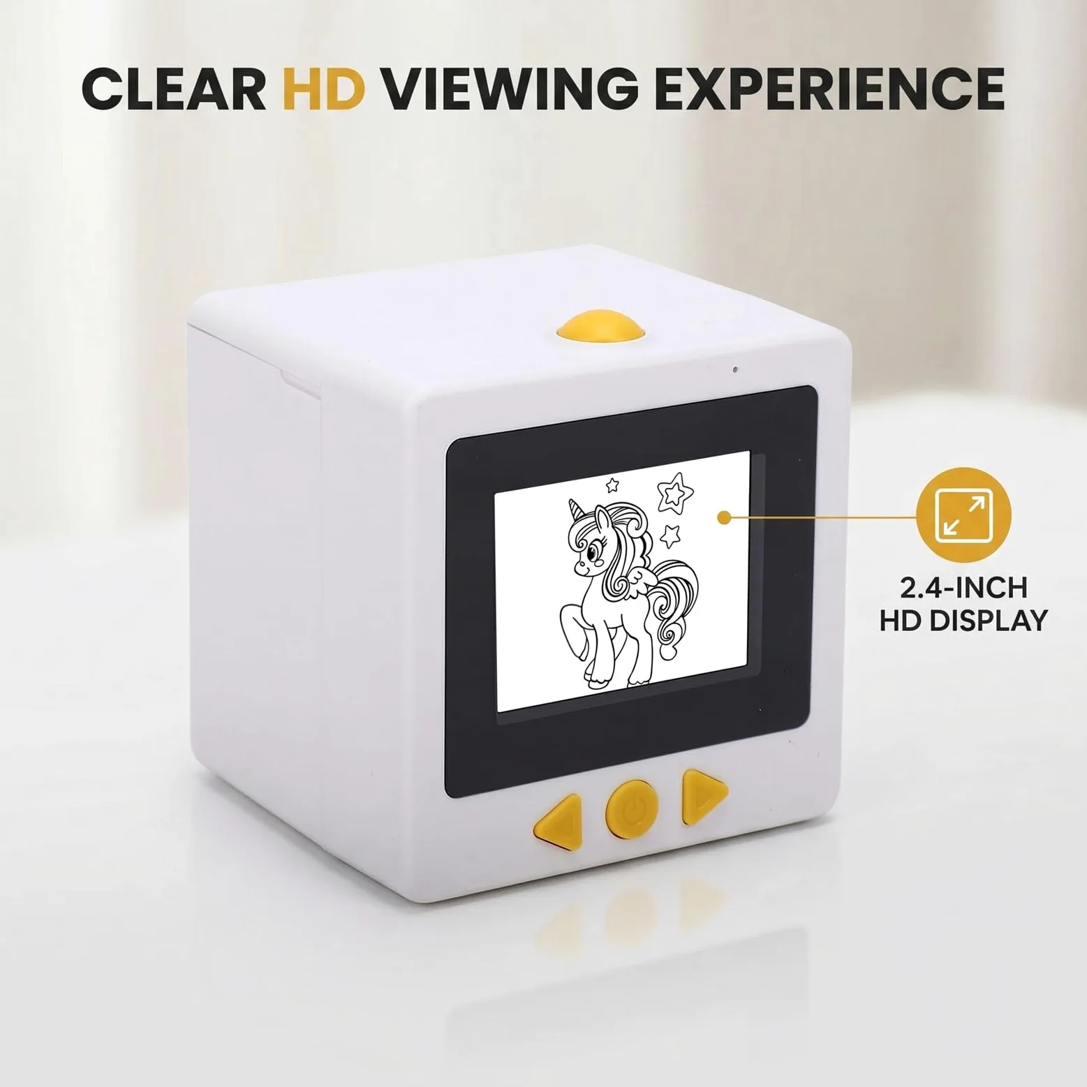 Fockety Etichettatrice Vocale Smart AI, Stampante Termica Tascabile Senza Inchiostro con Display e 2 Rotoli di Carta, Stampante per Mini Craft per Bambini e Regali Creativi