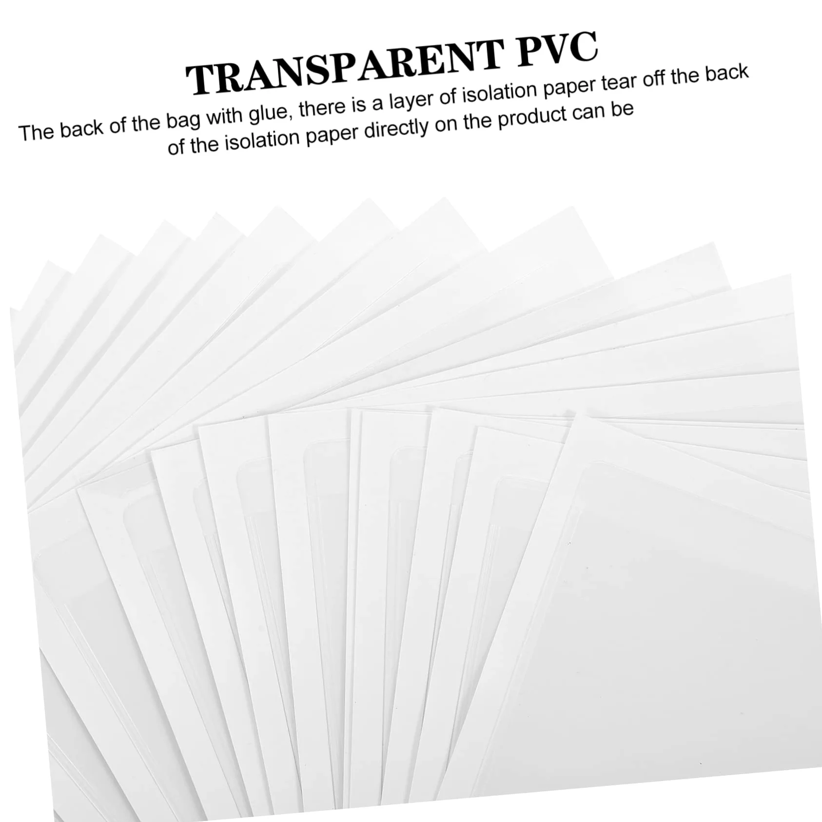 Gadpiparty 4 Set Trasparenti Per Etichette Carte Autoadesive Per Ufficio Scuola E Casa 20 Pezzi * 4
