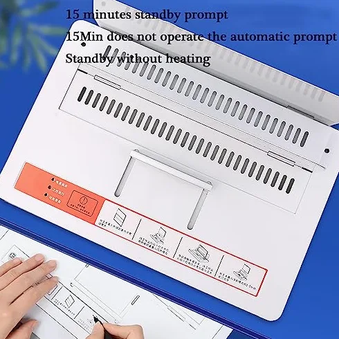 Rilegatrice termica per libri formato A4, raccoglitore elettrico per documenti fino a 500 fogli, spessore rilegatura 1-50 mm, perfetta per contratti, relazioni e gare d'appalto