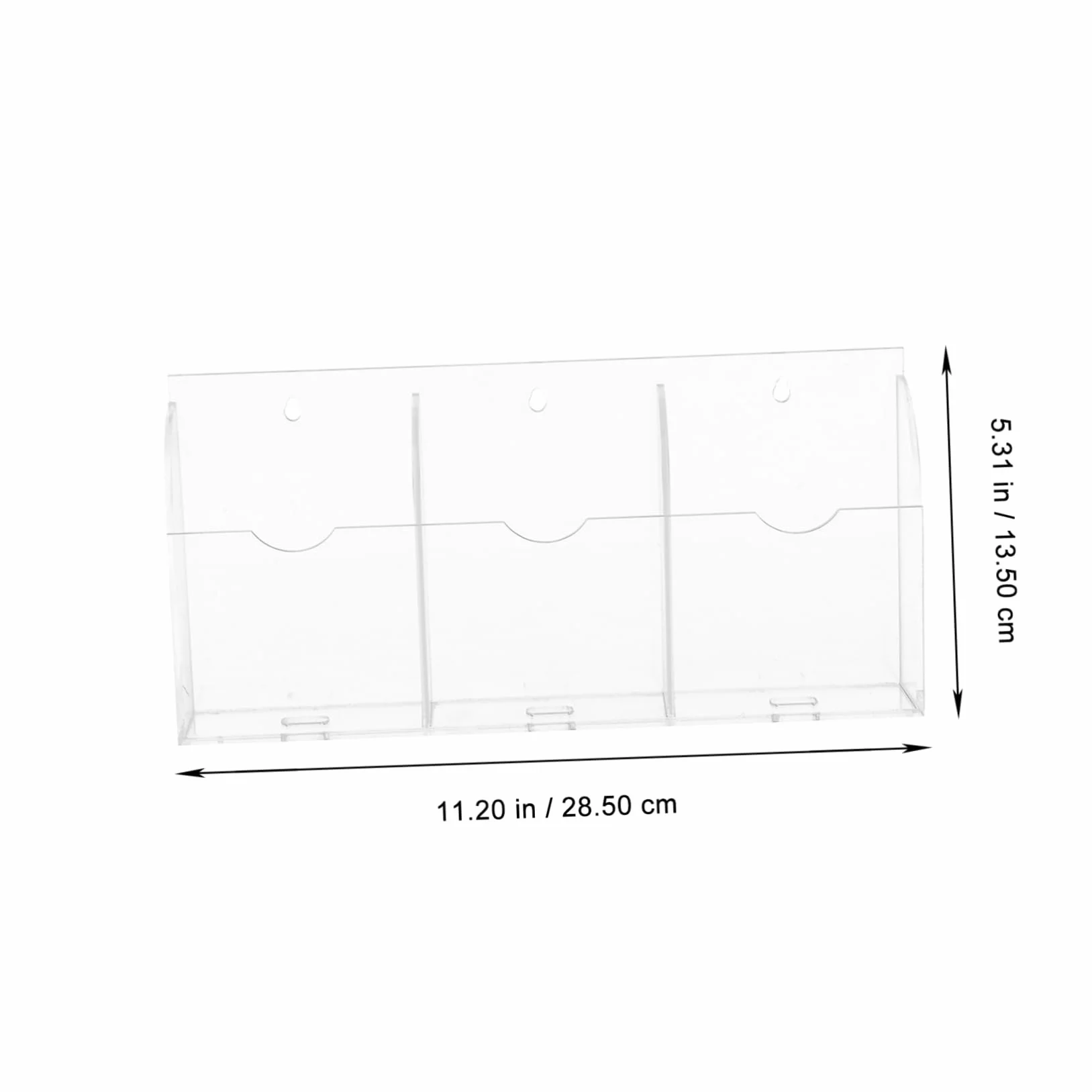 MAGICLULU 4 Pz Supporto di ricarica per smartphone da parete in acrilico a 3 slot custodia per telefono impermeabile magnetico presa wall organizer portatelecomando rack porta telecomando