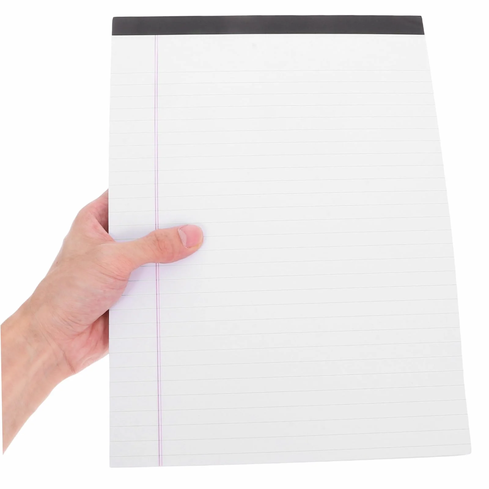 SHOWERORO Blocchi Legali A4 a Righe Larghe 4 Pezzi Retro in Cartone Spesso, Blocco Note Legale Strappo Facile Per Studenti, Carta Resistente All’inchiostro Per Ufficio, Scuola e Casa