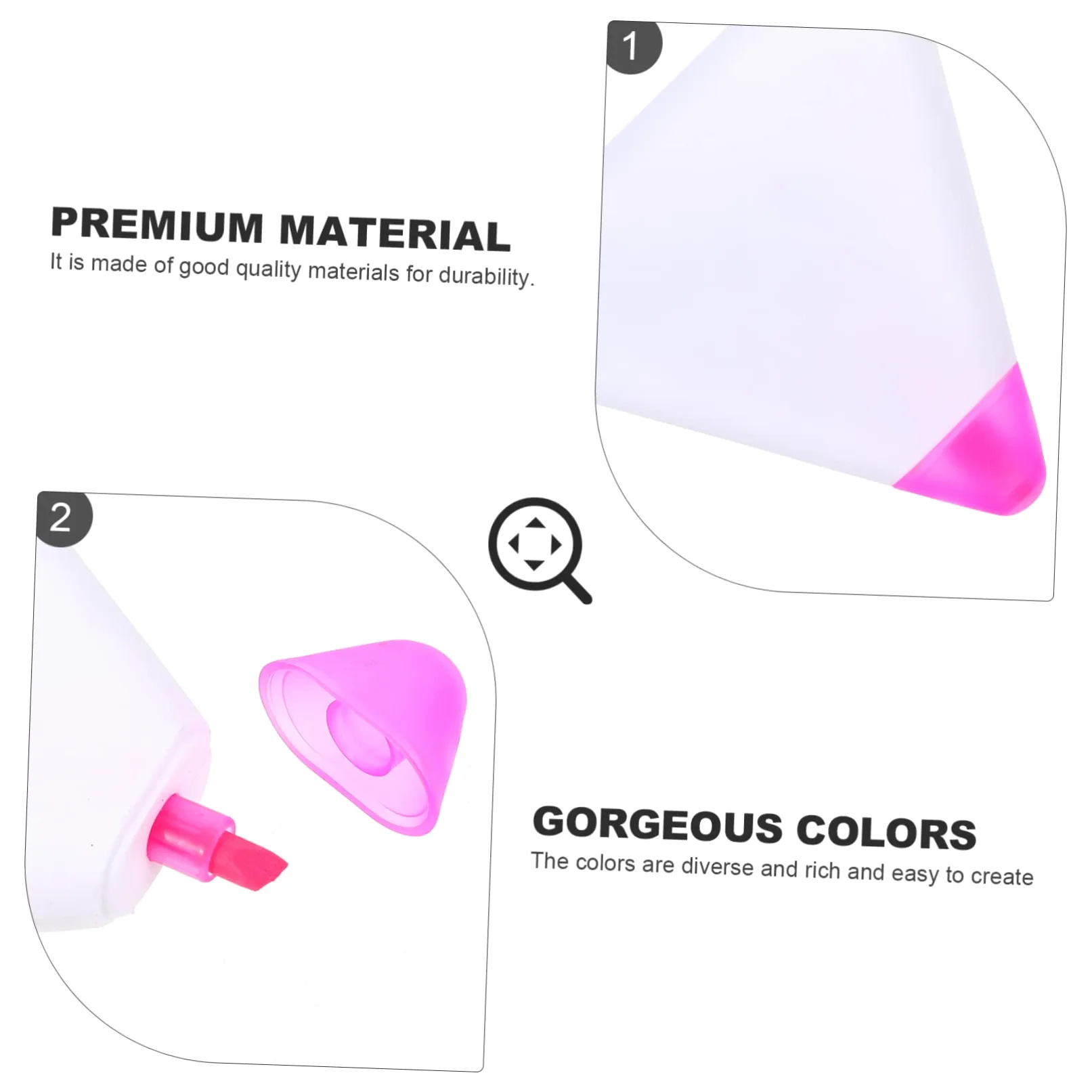 LALAFINA 15pezzi Evidenziatori Triangolari Ergonomici Con Colori Fluorescenti Per Studio e Ufficio Di Pennarelli Per Annotazioni e Segnatura Rapida