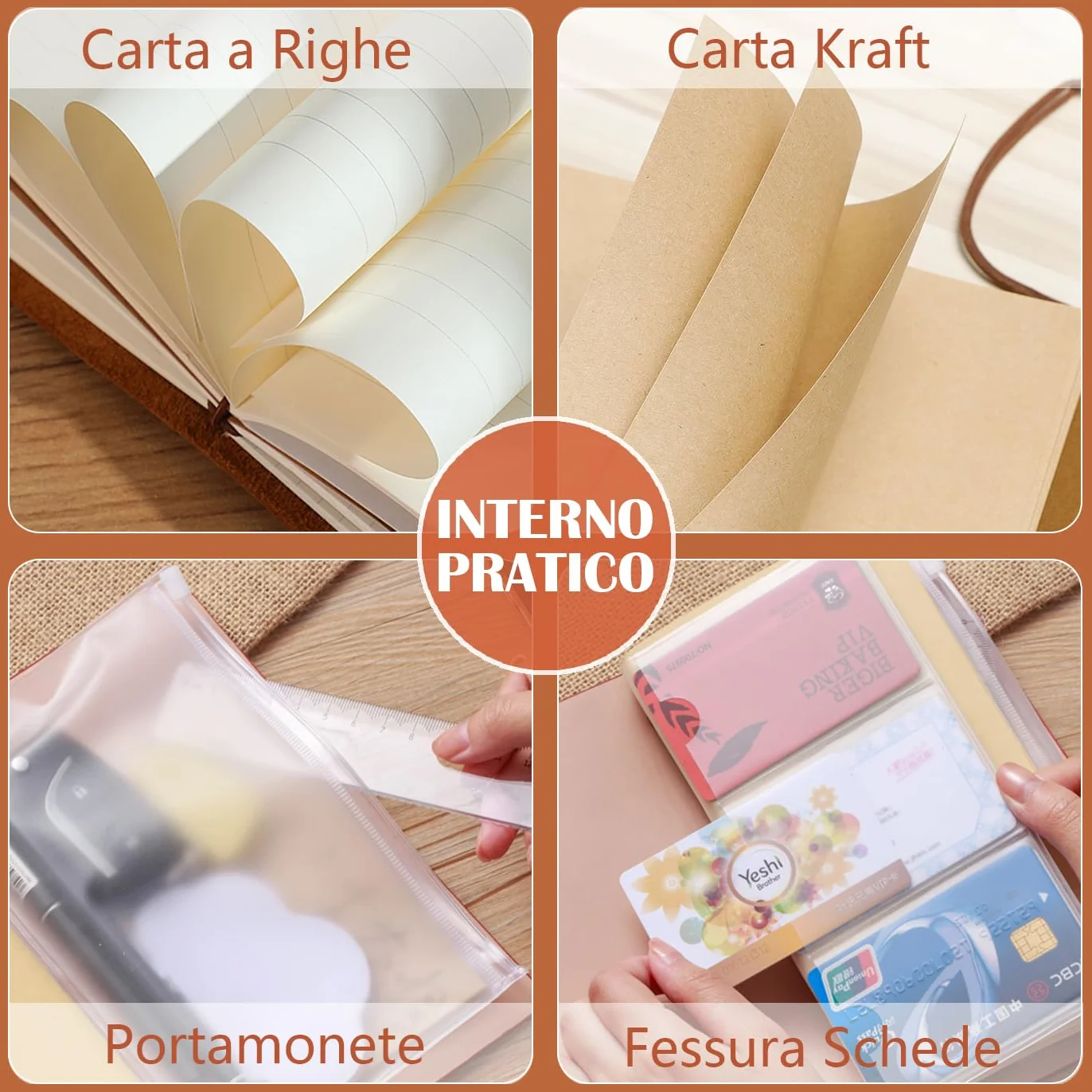 Regalo Insegnanti Fine Anno Grazie Maestra, Quaderno in Pelle A5 Copertina in Similpelle