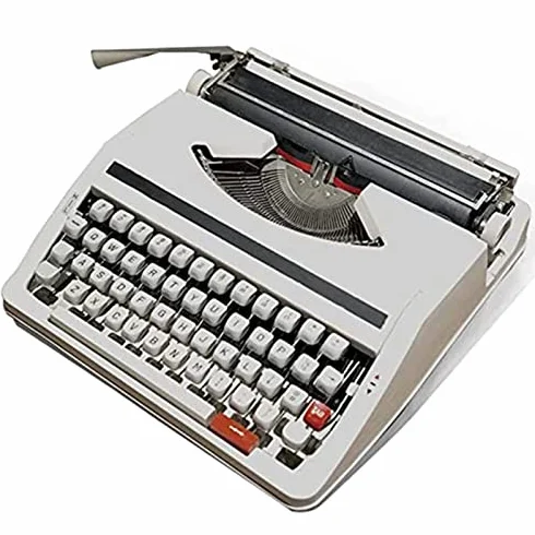 Macchina da scrivere manuale, macchina da scrivere meccanica vintage portatile per scrivere lettere e artigianato, design di ispirazione retrò