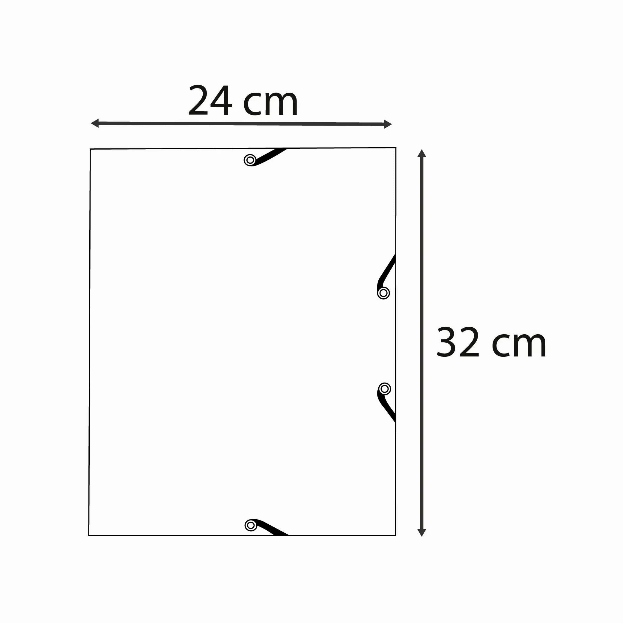 Exacompta - Rif. Autentik 55232E - Cartone da 25 cartelline con elastici - buste a 3 alette - in carta riciclata 400 g/m2 - dimensioni 24 x 32 cm per documenti in formato A4 - blu grigio