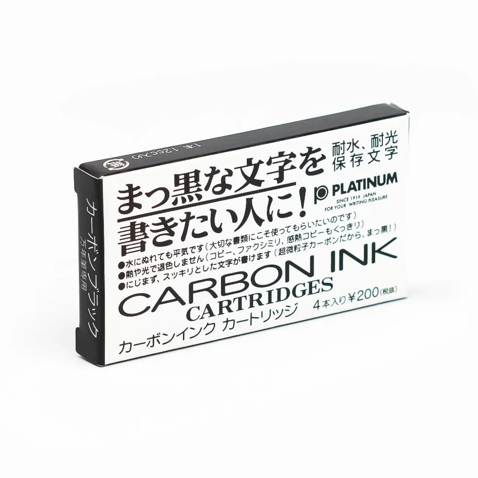 Cartucce di inchiostro al carbonio Platinum nero