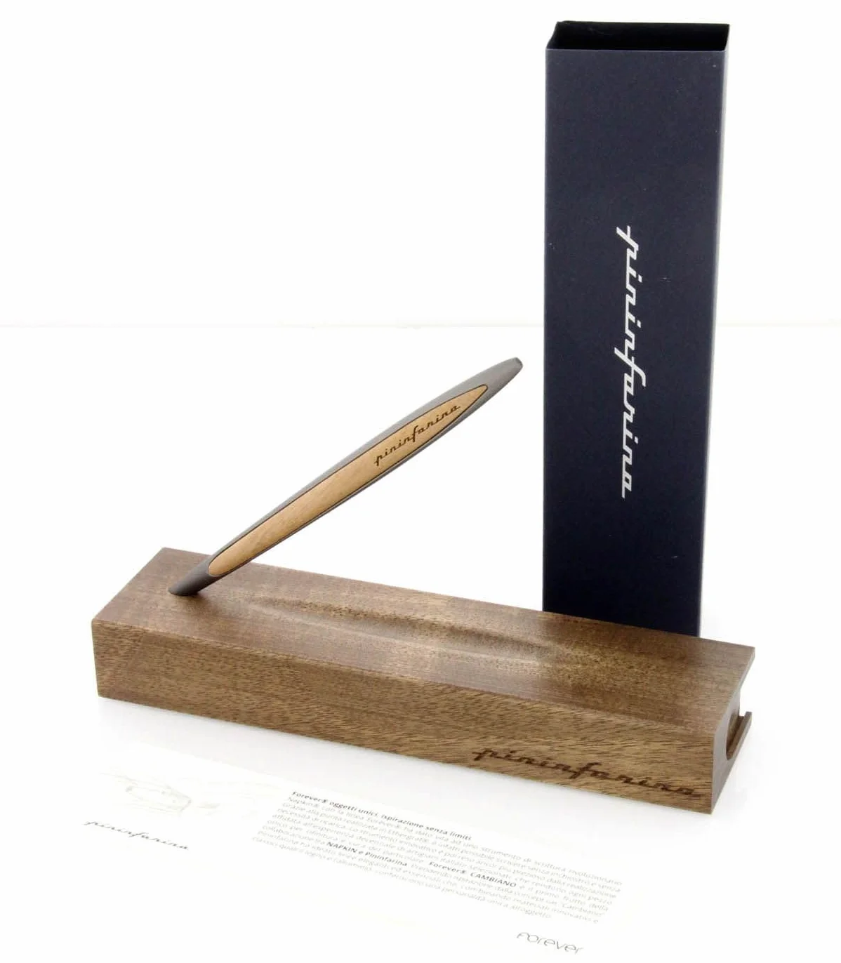 Pininfarina CAMBIANO CLASSIC | Stilo Ethergraf | Design Italiano - Strumento da Scrittura Senza Inchiostro | Oggetto di Design Lusso | Regalo Elegante con Supporto da Scrivania