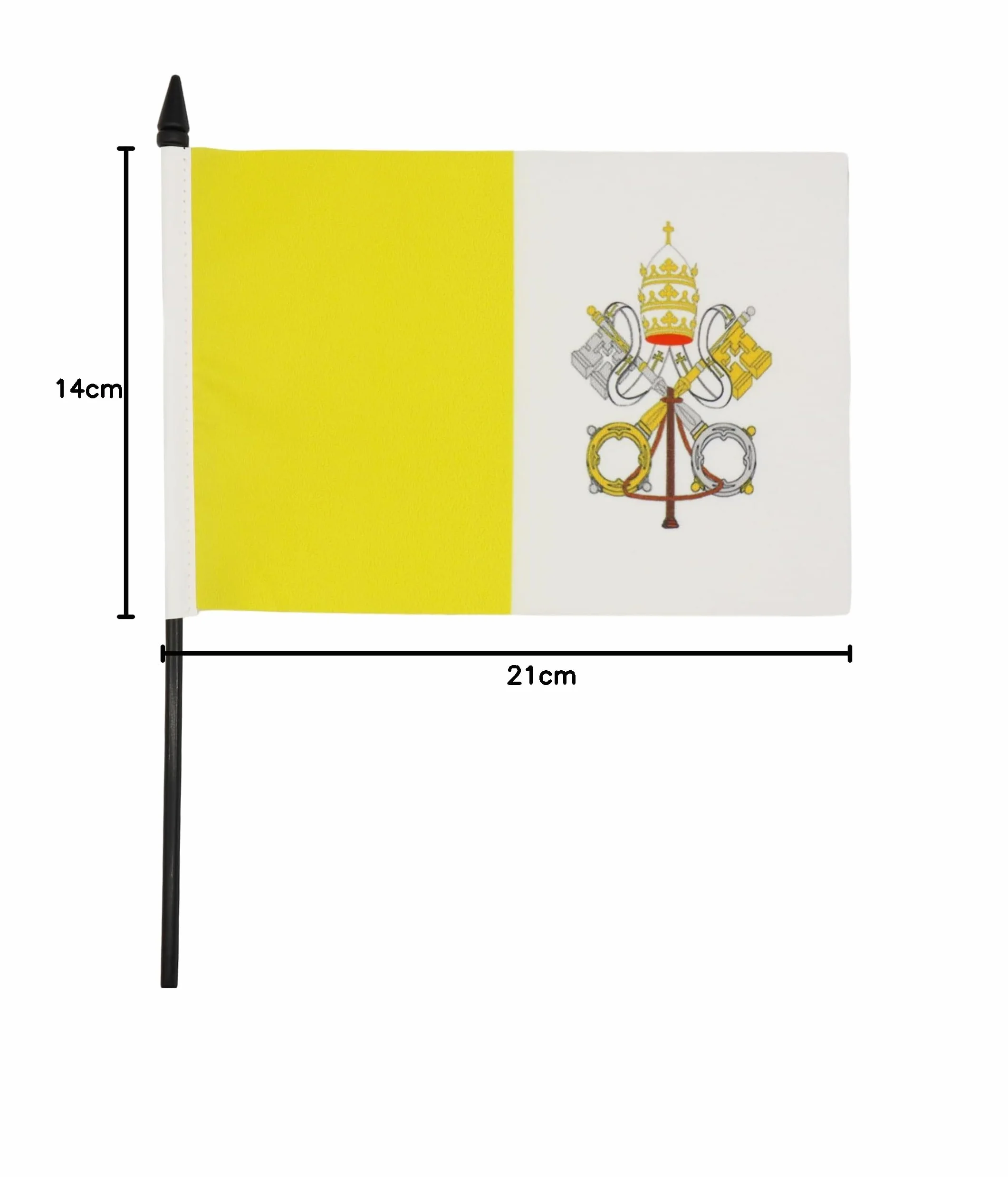 AZ FLAG Bandiera Da Tavolo Città Del Vaticano 21x14 cm