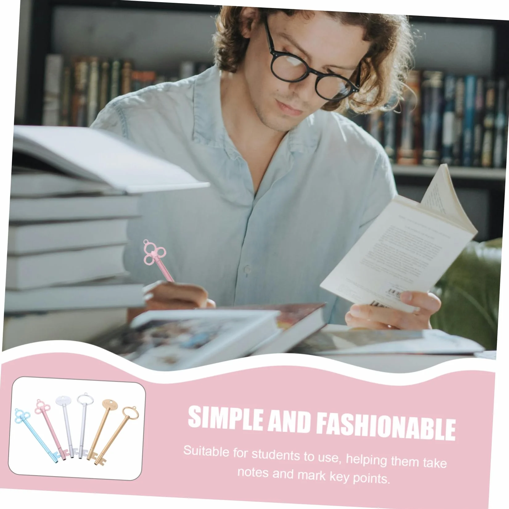 Penne A Sfera A Forma Di Chiave Stile Vintage 60 Pezzi Divertenti E Robuste Per Studenti Insegnanti E Impiegati