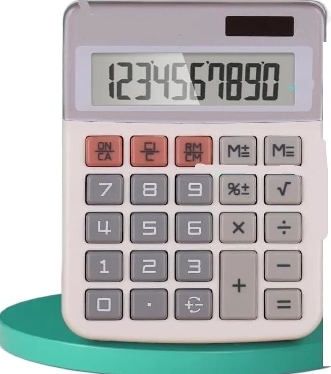 calcolatrice, Calcolatrice portatile e durevole for ufficio finanziario aziendale da tavolo for