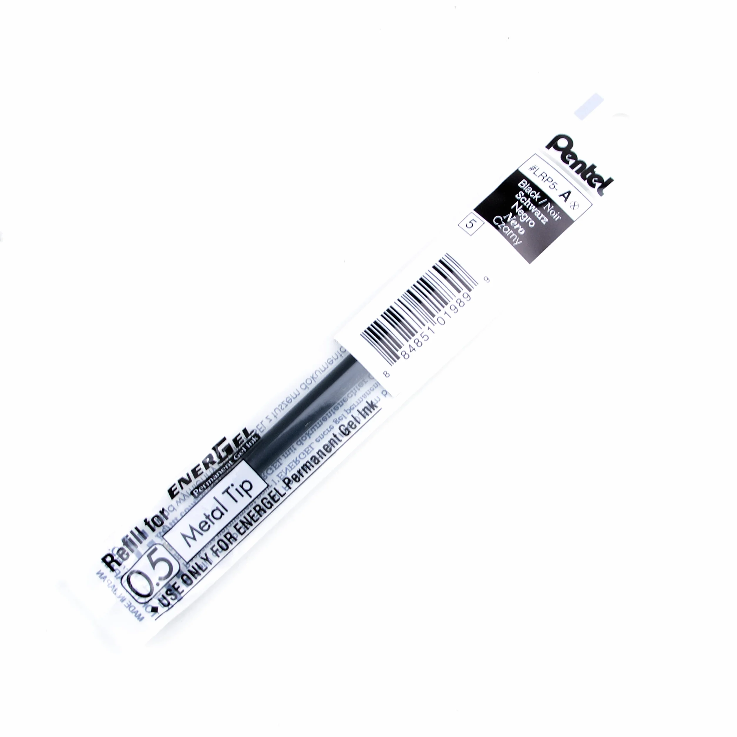 Pentel LRP5-AX Ricariche inchiostro permanente 0,5 mm nero confezione da 12