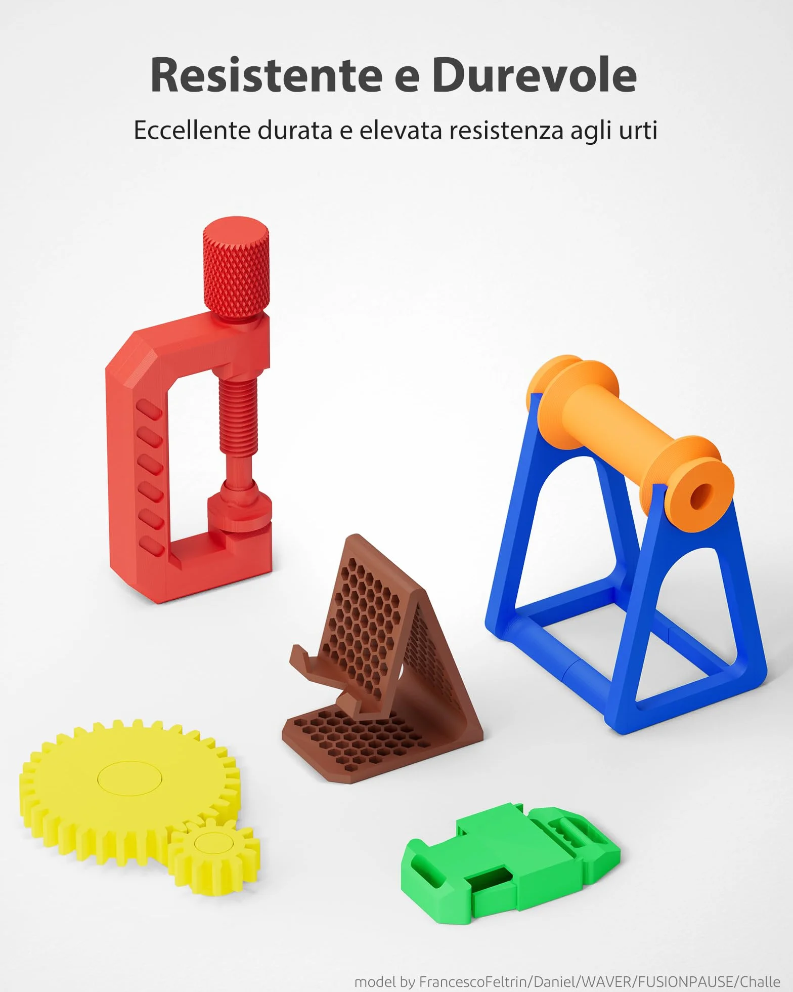 ELEGOO PETG Filamento 1,75 mm Nero 1KG per Stampante 3D Precisione Dimensionale +/- 0,02 mm
