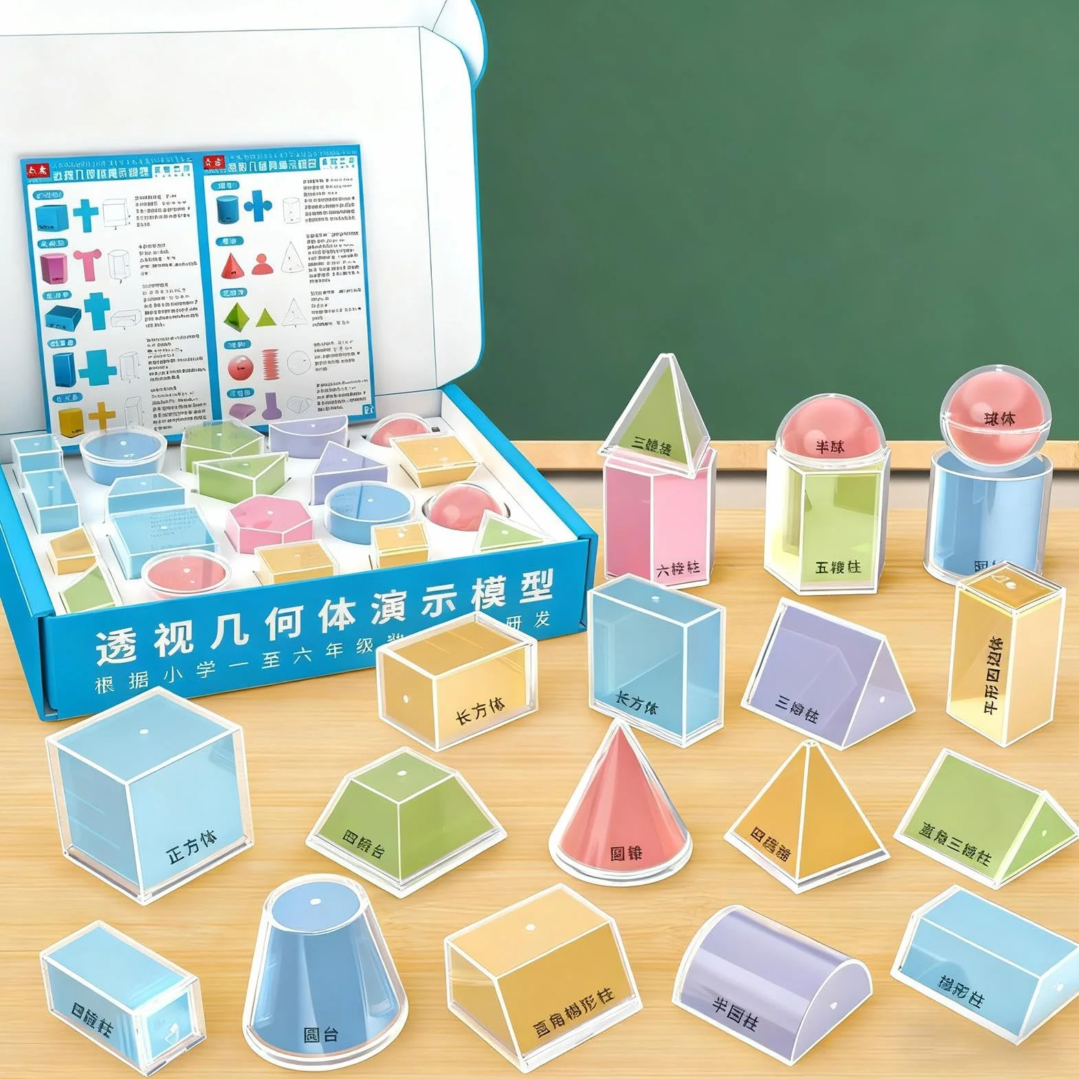 Solidi Geometrici 20 Pezzi Apprendimento Prospettiva Forme Geometriche Matematiche Scuola Educazione