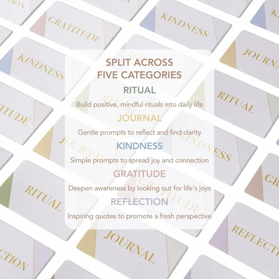 Carte mentali 45 carte per rituali quotidiani gratitudine e diario per uomini e donne semplici passaggi per abitudini positive cura di sé per vite e carriere impegnate