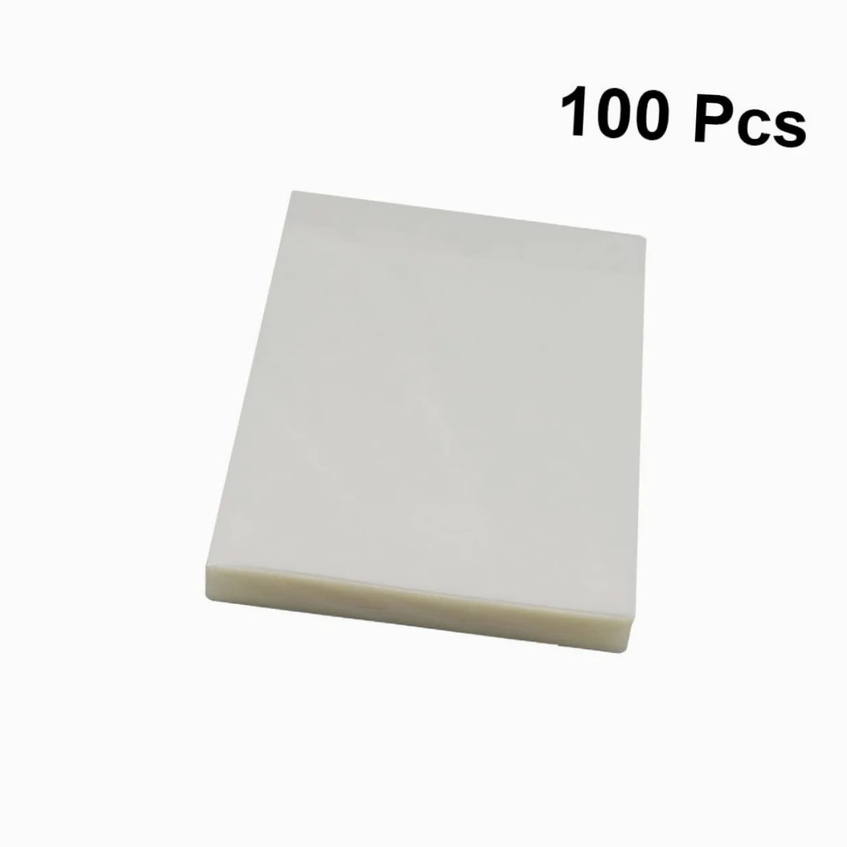 Pellicole di Laminazione Termica Trasparenti 100 Pezzi Pet Bianco | Anti-riflesso, Alta Chiarezza, Impermeabili, Sigillano e Proteggono Documenti, Formato
