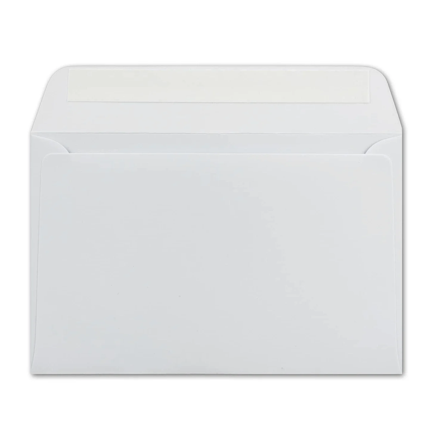 Buste da lettera, di colore bianco, formato B6, 125 x 185 mm, con striscia adesiva 1000 Umschläge Weiß - Haftklebung
