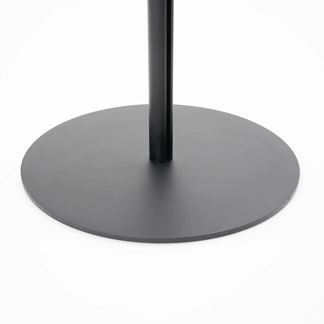 Danieli - Porta Depliant da Terra in Acrilico Trasparente 1/3 A4 con 12 tasche, per Riviste e Brochure. Porta Volantini Resistente da Utilizzare come Espositore per Ufficio, Negozi. (Alluminio Nero)