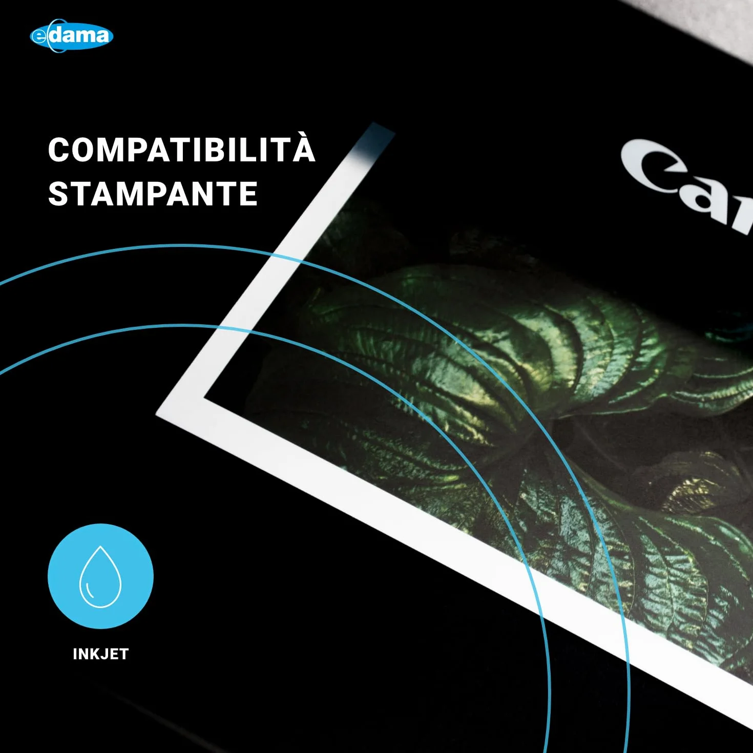 e-dama 50 Fogli Adesivi Stampabili A3 (297 x 420 mm), Carta Fotografica Adesiva Opaca per Stampa Inkjet, Bianco