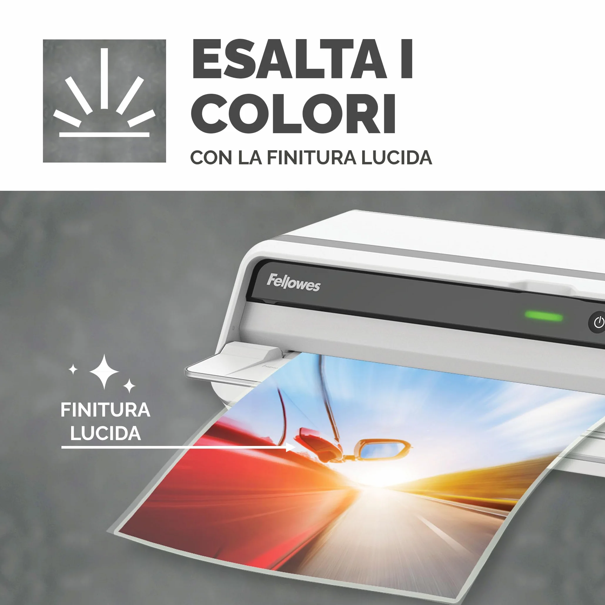Fellowes buste plastificazione A4 lucide 100 fogli resistenti plastificatrici