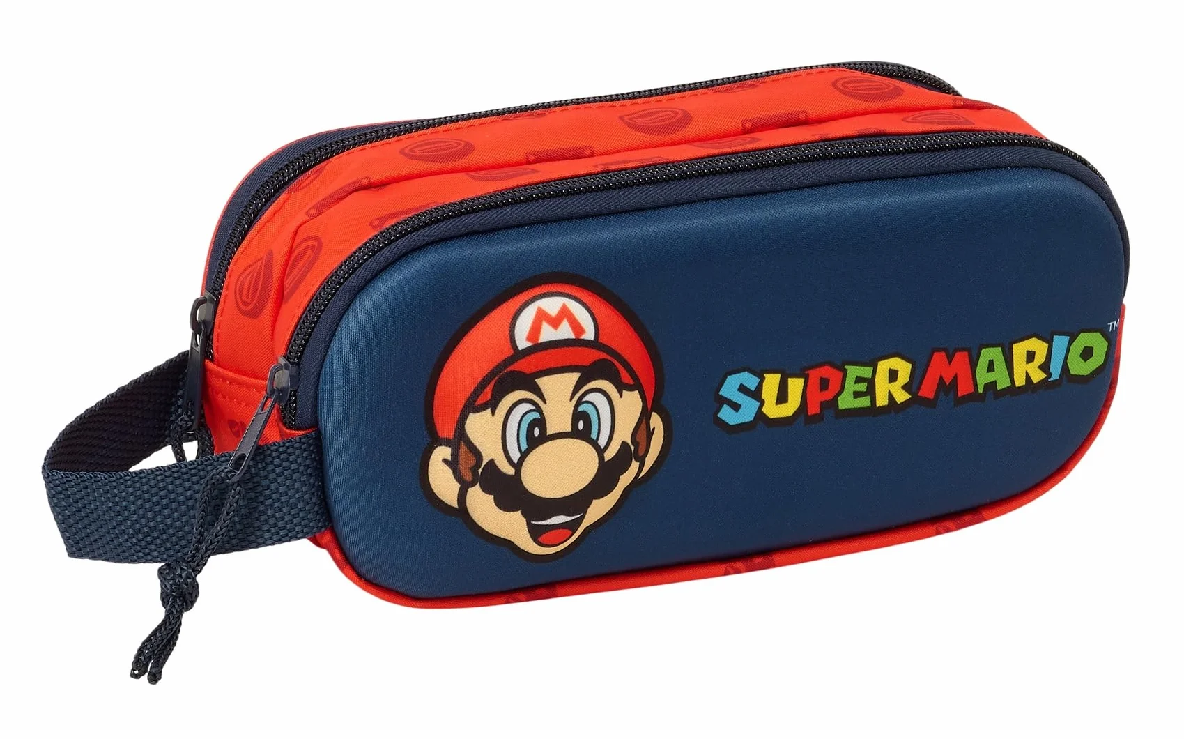 Super Mario 3D Astuccio doppio bambini 21 x 6 x 8 cm blu marino rosso