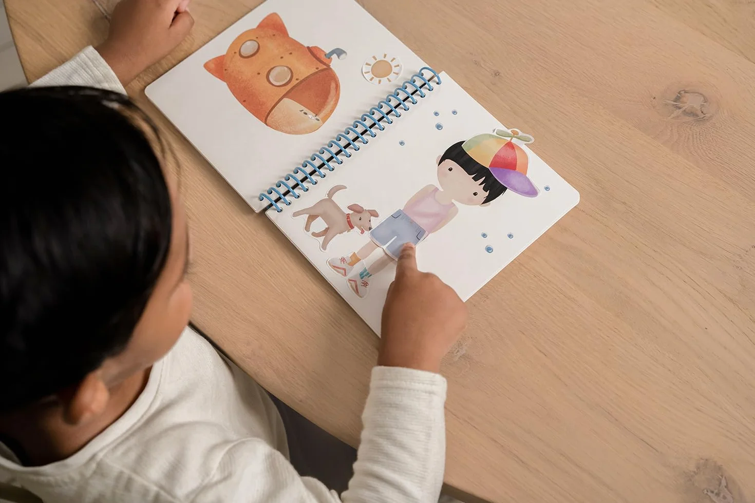 Little Dutch Libro con adesivi Dress me up Jim & Friends