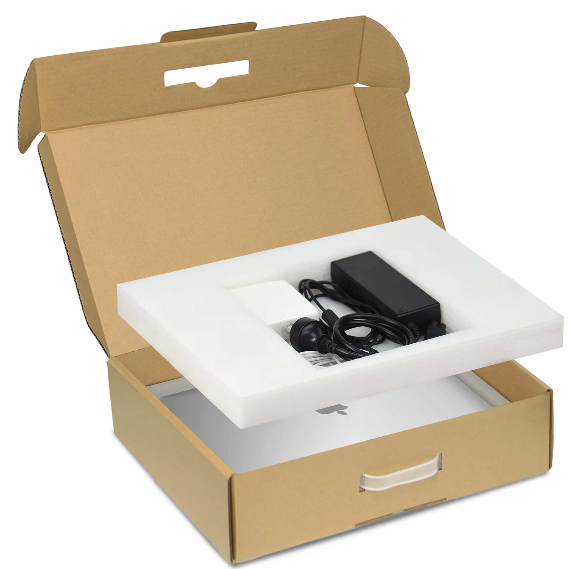 Orionstar Scatola per laptop con schiuma protettiva per computer portatile fino a 17,3 pollici, in cartone per computer portatili, scatola di spedizione per computer portatili