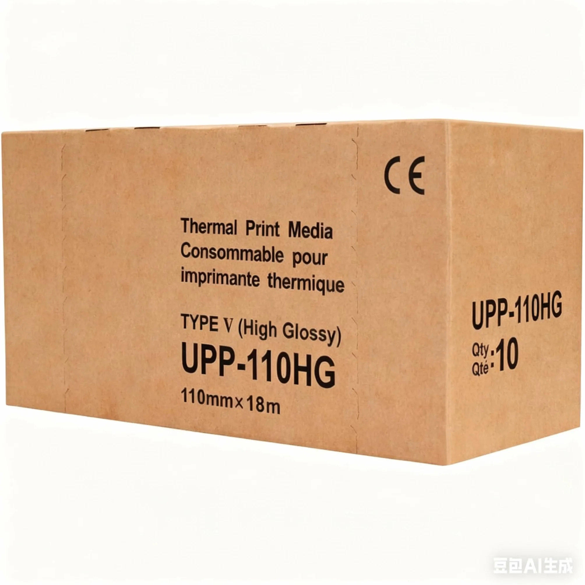 Film/media compatibili di ultrasuono UPP-110HG High Gloss Carta 10 Rotoli, Tipo V High Gloss Thermal Print Film/Media