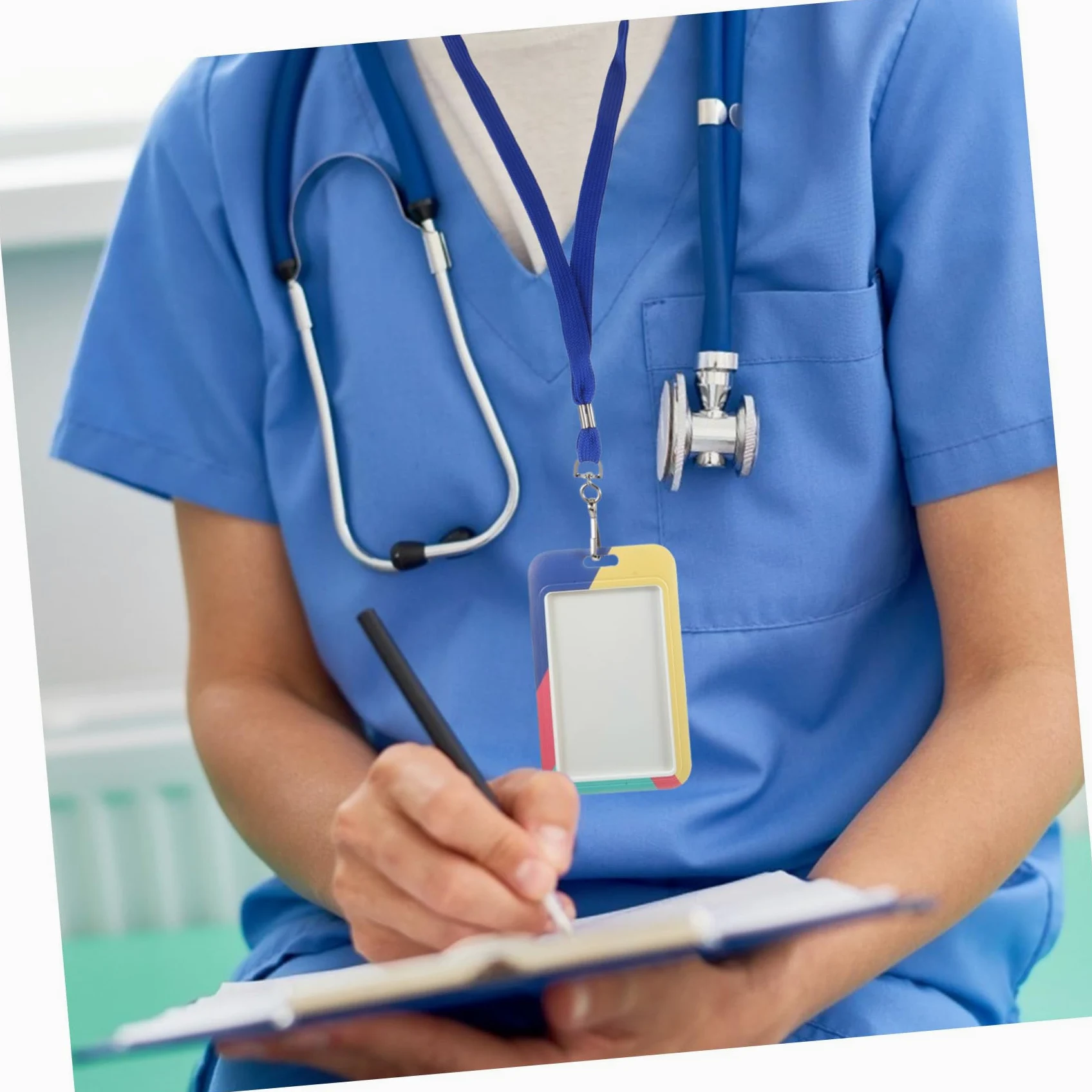 iplusmile 100pezzi Cordino Porta Badge Da Collo Con Clip Robusta Laccetto Per Tessere Identificative Cordino Liscio Antintravento Adatto Per Uffici Scuole Ed Eventi